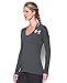 Under Armour Women's Favorite Word Mark Long Sleeve, Carbon Heather (090)/White, Medium