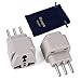 Wonpro Grounded Travel Plug Adapter Type L for Italy, Chile, Uruguay - CE Certified - 2 Pack