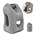 Ralthy Inflatable Travel Pillow, Portable Airplane Pillow Multifunctional Neck and Head Support Lap Pillow for Airplanes Trains Buses and Office Napping (Gray)
