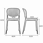 QQXX-Plastic-Dining-Chair-Pack-2-Stackable-Leisure-Backrest-Chair-Modern-Home-Decoration-Restaurant-Kitchen-Bedroom-Living-Room-Color-Red