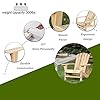 Romayard Wooden Adirondack Chair, Outdoor Fir Unpainted Wooden Chairs for Outdoor, Garden, Lawn, Deck Chair, Natural…