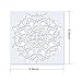 Mandala Painting Stencils Reusable Stencil Laser Cut Painting Template Floor Wall Tile Fabric Wood Furniture Stencils, Set of 9 (6x6 inch)