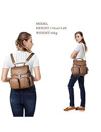 Bolso de mochila para mujer, VASCHY Anti Theft Cute Small Mini Convertible PU Mochila de cuero Bolso de hombro para damas Chicas adolescentes