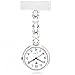 WZC Quartz Movement Stainless Steel Nurses Lapel Pin Watch with Gift Box