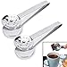 TraderPlus 2 Pack Stainless Steel Tea Bag Squeezer Tongs Strainer Grip