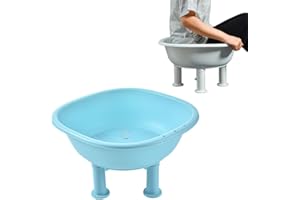 CHISLIM Sitz Bath tub,Sitz Bath for Hemorrhoids,Sitz Bath for Postpartum Care,Hangable,Deeper Bowl,Sits Bath Kit for Women Men (Blue)