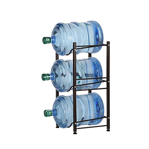Nandae Water Cooler Jug Rack, 3-Tier Heavy Duty Water Bottle Holder Storage Rack for 5 Gallon Water Dispenser, Save Space