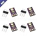 Comidox 4Pcs TEMT6000 Light Sensor Module Analog Light Intensity Module Visible Light Sensor for Arduino