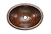 Premier Copper Products LO19FDB 19-Inch Oval Under Mount Hammered Copper Bathroom Sink, Oil Rubbed Bronze