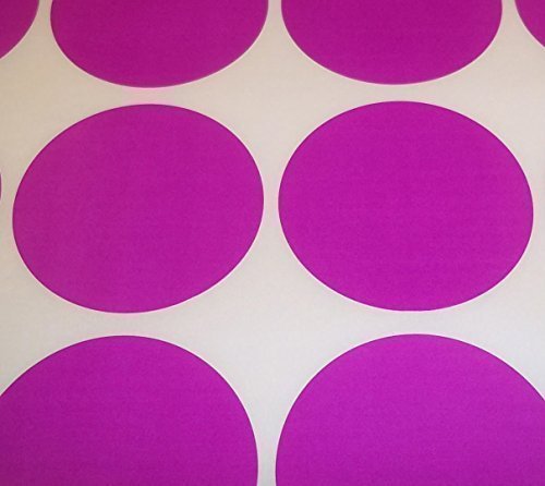 Audioprint Ltd. Pack of 200 Round Stock Control Colour Code Dots Blank Stickers Sticky Labels Purple 20mm