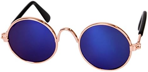 Limsea Pet Cat Dog Sunglasses, Pet Cat Dog Fashion Sunglasses UV Sun Glasses Eye Protection Wear (Blue)