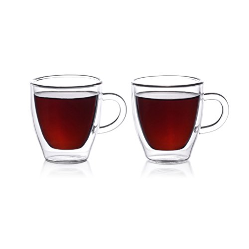 EparÂ© 2oz Double Wall Espresso Cups (Set of 4) (Handle)
