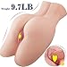 9.7LB Male Masturbator Sex Doll with 3D Lifelike Channel for Men Masturbation, Life-Size Doggy Style Realistic Pussy Ass for Vaginal and Anal Sex, Fondlove Two Hole Sexy Curve Masturbators Sex Toy