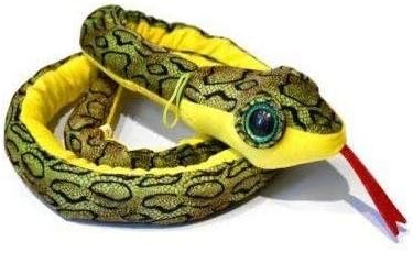 Plush toy green Snake camouflage bright eyes 180cm long - Quality soft
