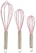 Silicone Whisk Set - Non-Scratch - Pink