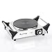 DUXTOP 1500W Portable Electric Cast Iron Cooktop Countertop Burner (Single)
