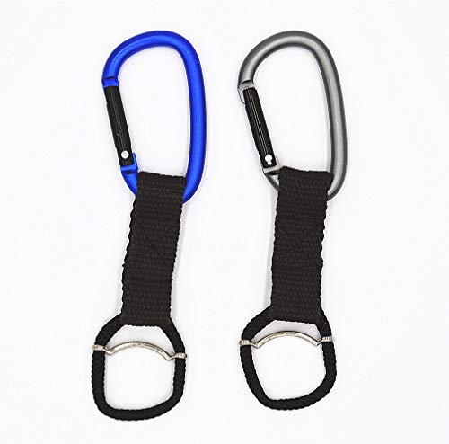 EPSVCSEWN Water Bottle Holder Buckle Hook with Carabiner Clip for Outdoor Camping Hiking Traveling Accessories (2 Pcs) - Thumbnail 6