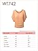 LL WT742 Womens Boat Neck Short Sleeve Dolman Drape Top XXXL RED