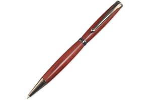 VALMAN 10 Pack Fancy Pen Kits (Gun metal) Slimline Fancy Pen Hardware Kits DIY 7MM Slim Pen Kits Handmade Woodturning Pen Kits Slimline Twist Pen Kits