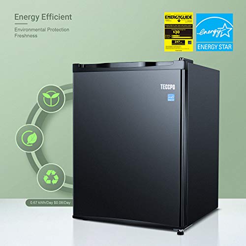 Compact Refrigerator 2.3 Cu.Ft, TECCPO Mini Fridge, Energy Star, Ultra
