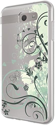 Samsung Galaxy J7 Sky Pro Case, Galaxy Halo Case, Galaxy J7 Perx Case, Galaxy J7 V Case, Galaxy J7 Prime Case,J7 2017 Case,Jzkjfly Ultra slim two in one painted transparent protective case