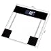 Hippih 400lb / 180kg Electronic Bathroom Scale with Tempered Right Angle Glass Balance Platform and Advanced Step-On Technology, Digital Weight Scale has Large Easy Read Backlit LCD Display …