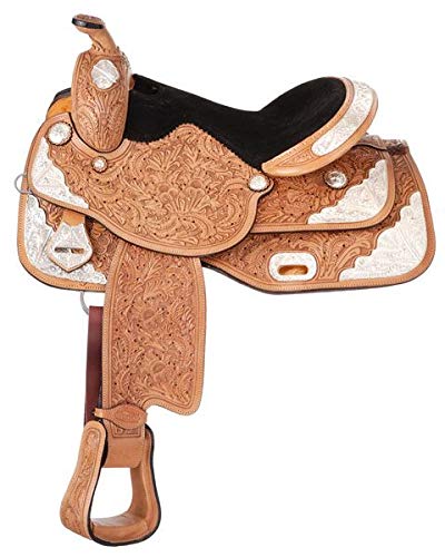 Royal King Seven Oaks Silver Show Saddle Wide Tree/Draft Cross