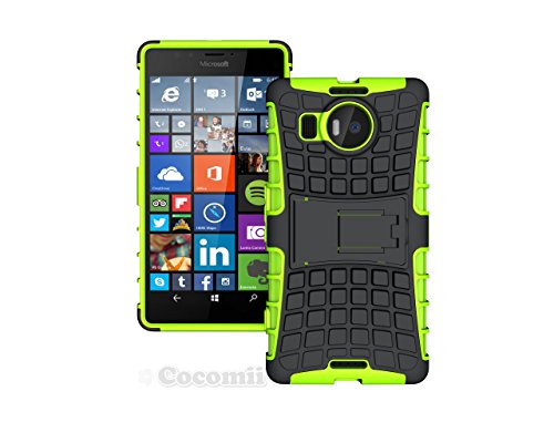 Microsoft Lumia 950 XL Case, CocomiiÂ® [HEAVY DUTY] Grenade Case *NEW* [ULTRA TITAN ARMOR] Premium Shockproof Kickstand Bumper [MILITARY DEFENDER] Full-body Rugged Dual Layer Cover (Green) â˜…â˜…â˜…â˜…â˜…