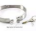 Adult Stainless Steel Neck Collar Cuff – BDSM Restraint Bondage Toys with Lock – Metal Fetish Toys with O Ring SM Sex Game Toys for Couples,Femalethumb 3