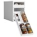 YouCopia MiniStack 12-Bottle Spice and Vitamin Organizer, White