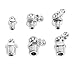 Taxutor Hydraulic Grease Fittings SAE Standard 120-Piece Kit – Straight, 90 Degree, 45 Degree Angled Grease Zerks Fitting Assortment Set