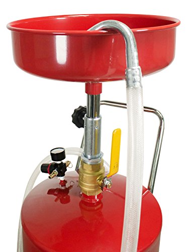 Dragway Tools 18 Gallon Oil Waste Drain Tank Pan for Lift Jack Hoist Shop Crane