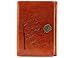 Valery Classic Leather Notebook Retro Vintage Diary & Journal Medium Size for Men/women Daily Use Gift -Traveler Journal-blank & Lined Refillable Loose Leaf Pages-tree Leaf Design (Brown)
