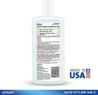 adams medicated dog shampoo
