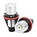 phgiveu 6W 6000K LED Marker Angel Eye Halo Rings Headlight Bulb, Set of 2