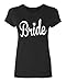 P&B Wedding Bride (white text) Women's T-shirt, 2XL, Black
