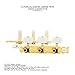 DJ204GK-P1W TENOR Classical Guitar Tuners, Tuning Key Pegs/Machine Heads for Classical or Flamenco Guitar in Gold Plated Finishing with Pearl Colored Buttons.