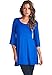 LeggingsQueen Women's 3/4 Bell Sleeve Tunic Top