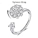 Fidget Rings for Anxiety, Anxiety Spinner Ring for Womens, Discreet Stress Relief Gifts for Daughter from Mom