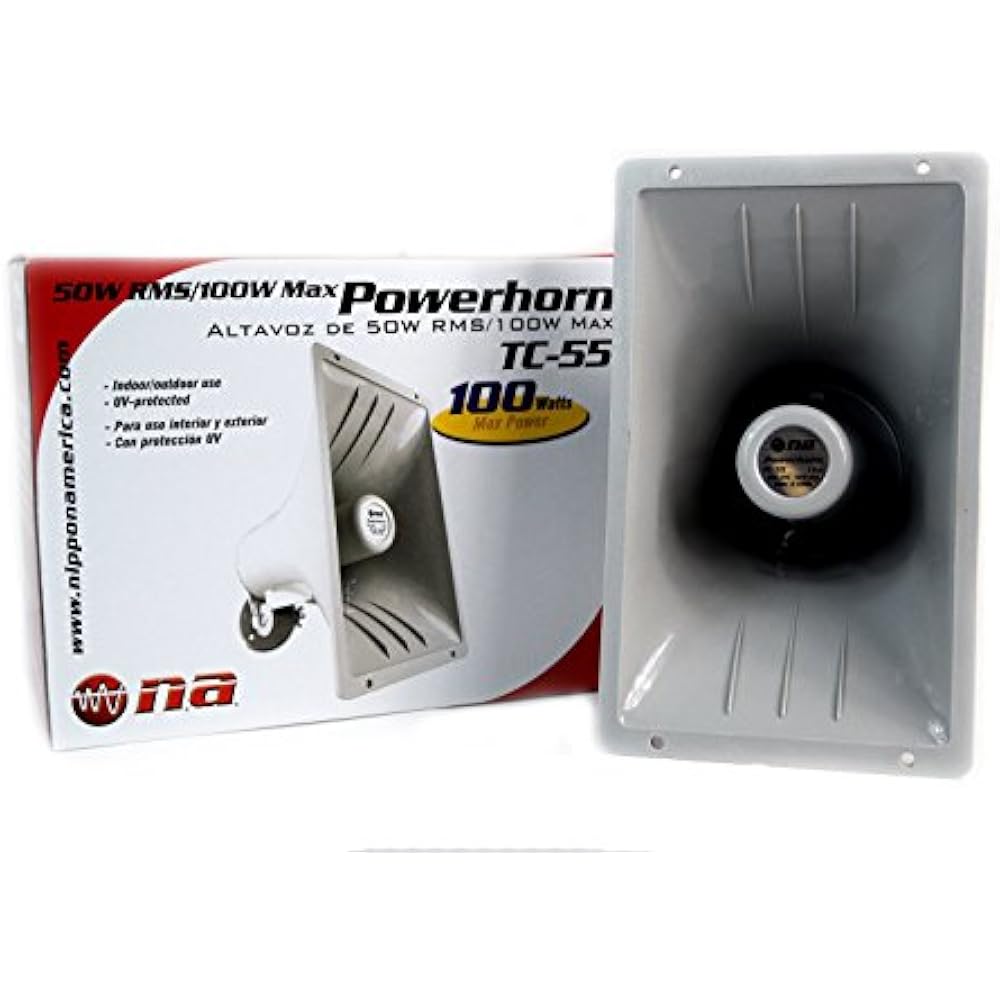 PA Power Horn Speaker 100 Watt Indoor Outdoor 100W Hifi Stereo Audio