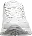 Skechers Sport Women's D'Lite Ultra-Illusions Fashion Sneaker, White Silver, 9 M US