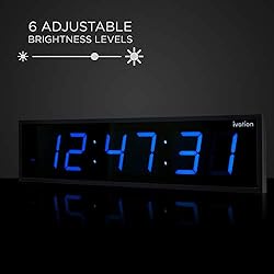 Ivation Huge Large Big Oversized Digital LED Clock