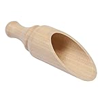 Wood Scoop 3-1/2 Inch, Unfinished Wooden Scoops for Candy, Spices, Parties, Gifts & Favors - Bag of 10