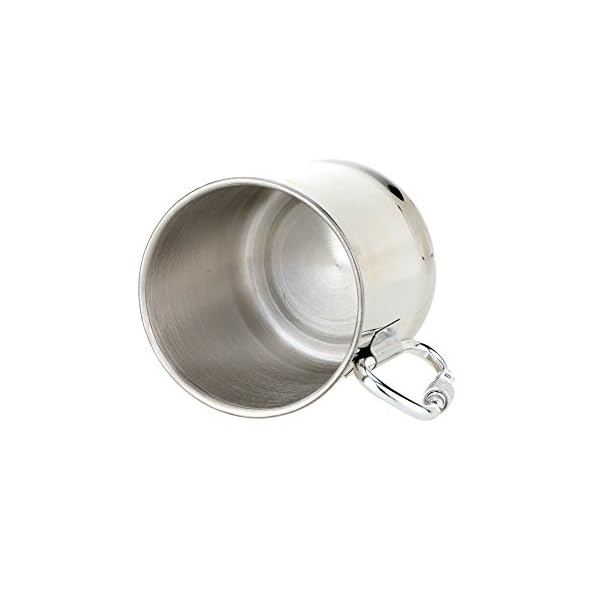 SysPodTM-Silver-250ml-Stainless-Steel-Mug-With-Foldable-Self-Lock-Carabiner-Handle-Portable-Durable-Outdoor-Camp-Folding-Handle-Cup