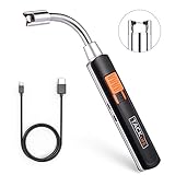 Lighter, Tacklife Candle Lighter ELY02, 360° Long Flexible Neck, Windproof, No Spark & Smell Lighter, Longer Flexible Neck for Camping Cooking BBQs Fireworks