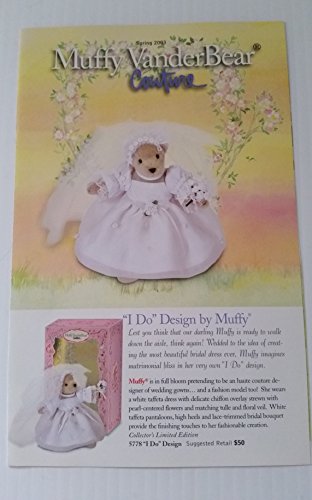 Muffy Vanderbear 2003 Boxed Couture Collection Wedding Dress 'I Do' Design #5778
