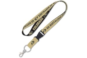 WinCraft Colorado Buffaloes Lanyard with Detachable Buckle, 1" - Go Buffaloes