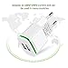 European USB Adapter, Niluoya Universal 3-Pack 2.1A/5V Dual Port Europe USB Charger Plug Travel Power Adapter for iPhone X 8/7/6/6S Plus 5S, iPad, Samsung Galaxy S6/S7/S8 Edge, HTC, LG, Moto, Kindle