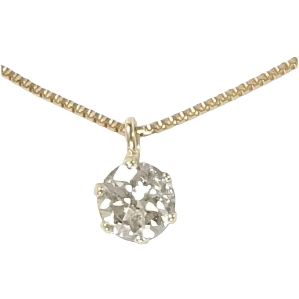 [あなたと私の宝石箱] 10金K10ダイヤモンド ペンダント ネックレス ・一粒ダイヤモンド0.10カラット 【4月誕生石】 3027_1103 【ギフトラッピング済み】商品画像