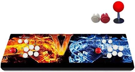 Amazon Co Jp Lmcljj 電子ゲームコンソールゲームリアルマシン2プレーヤーダブルレバー最新のデザインボタン電源hdmi アーケード ゲーム機コレクション言語スイッチ多機能ホームアーケードゲーム機ファイティング ホーム キッチン